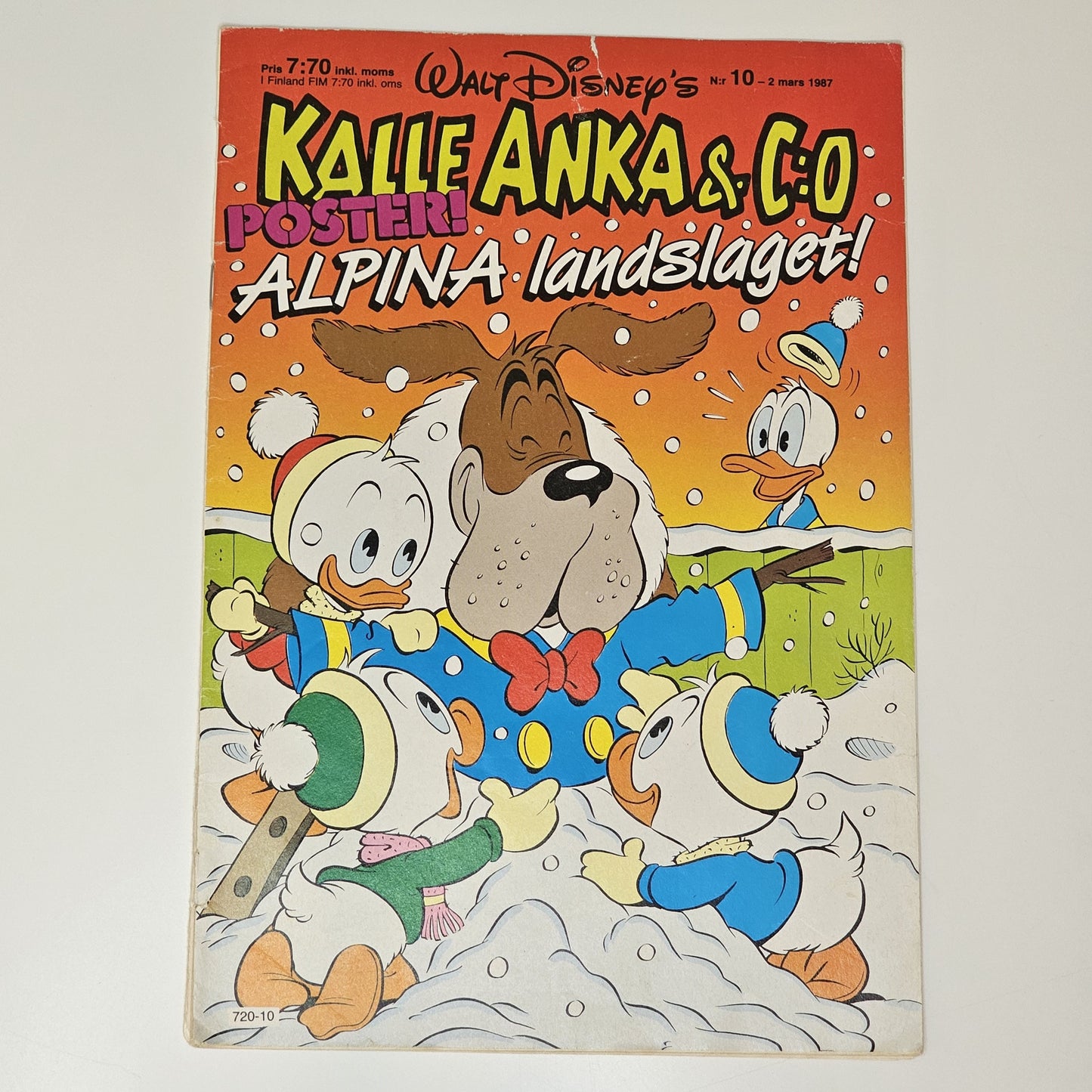 Kalle Anka & Co Nr 10 1987 #VG# + Poster