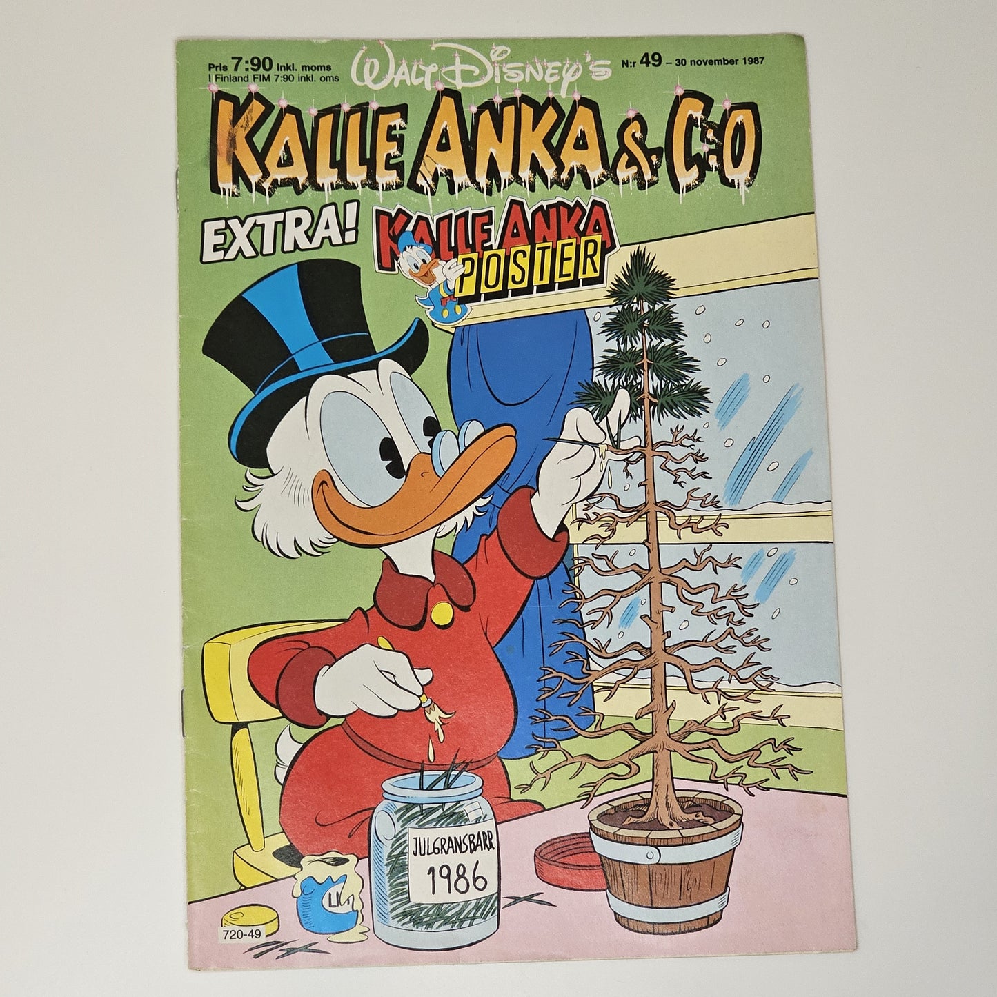 Kalle Anka & Co Nr 49 1987 #FN# + Poster