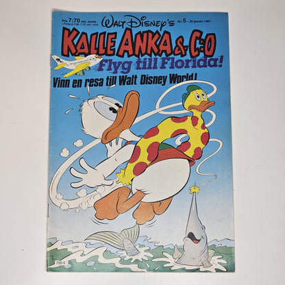 Kalle Anka & Co Nr 5 1987 #FN# + Bilaga (Frukosttävling)