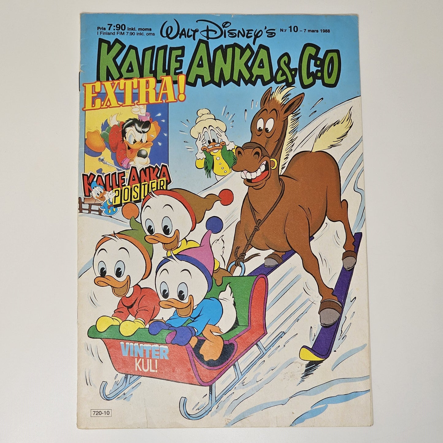 Kalle Anka & Co Nr 10 1988 #VG# + Poster