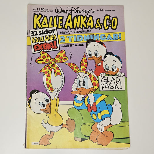 Kalle Anka & Co Nr 13 1988 #VG# Dubbeltidning