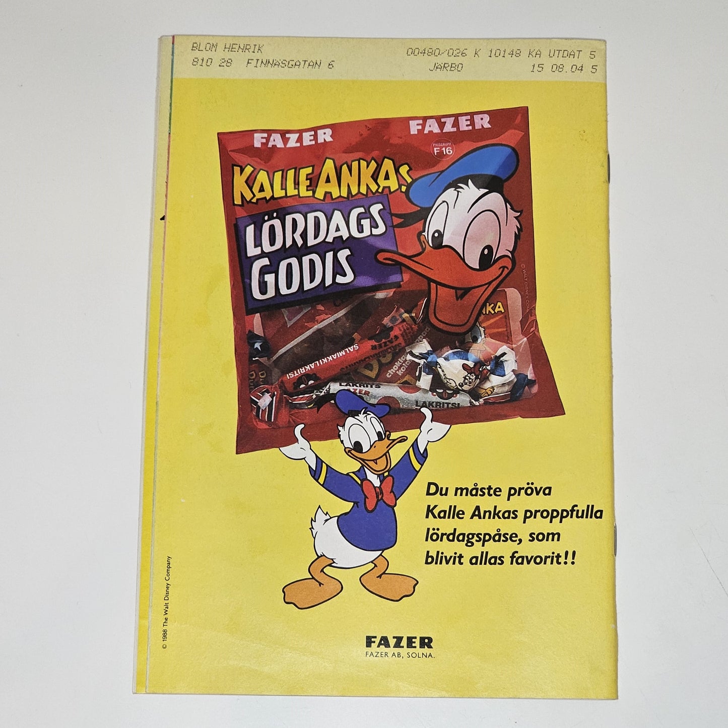 Kalle Anka & Co Nr 15 1988 #FN#