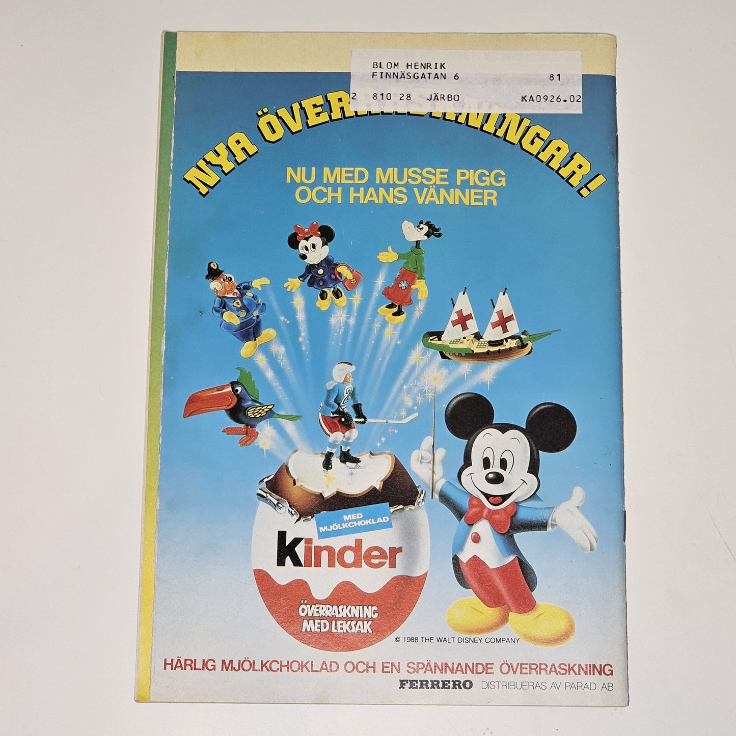 Kalle Anka & Co Nr 9 1988 #FN#