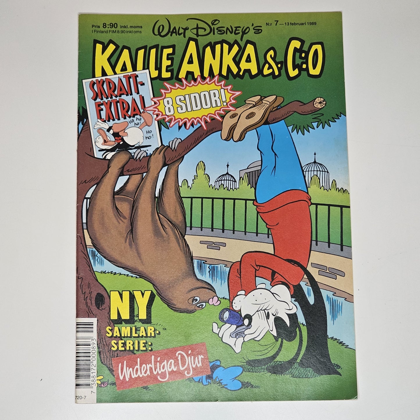 Kalle Anka & Co Nr 7 1989 #VF# + Bilaga (Skrattextra)