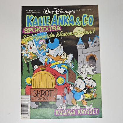 Kalle Anka & Co Nr 9 1989 #VF# + Bilaga (Klistermärken)