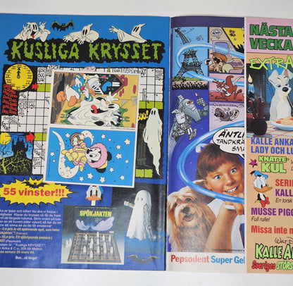 Kalle Anka & Co Nr 9 1989 #VF# + Bilaga (Klistermärken)