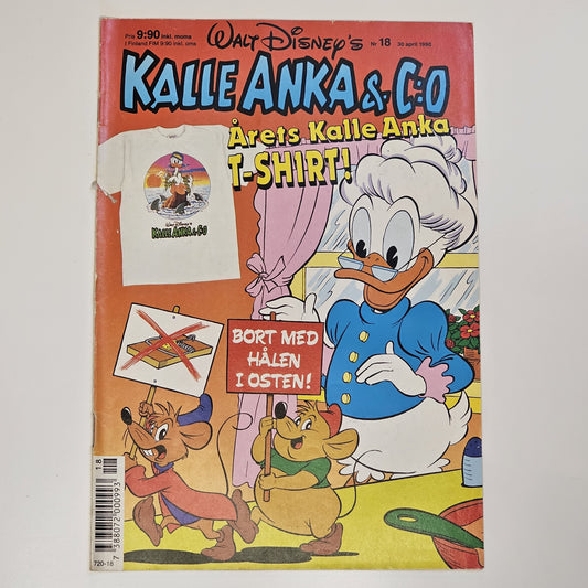 Kalle Anka & Co Nr 18 1990 #VG# + Prenumerationsbilaga