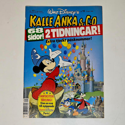 Kalle Anka & Co Nr 16 1992 #FN#