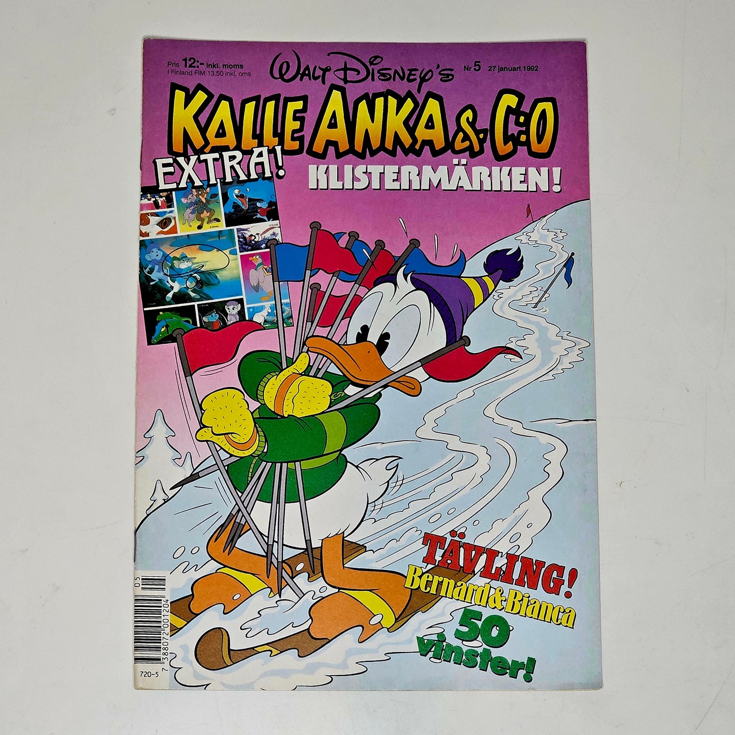 Kalle Anka & Co Nr 5 1992 #FN# + Klistermärken