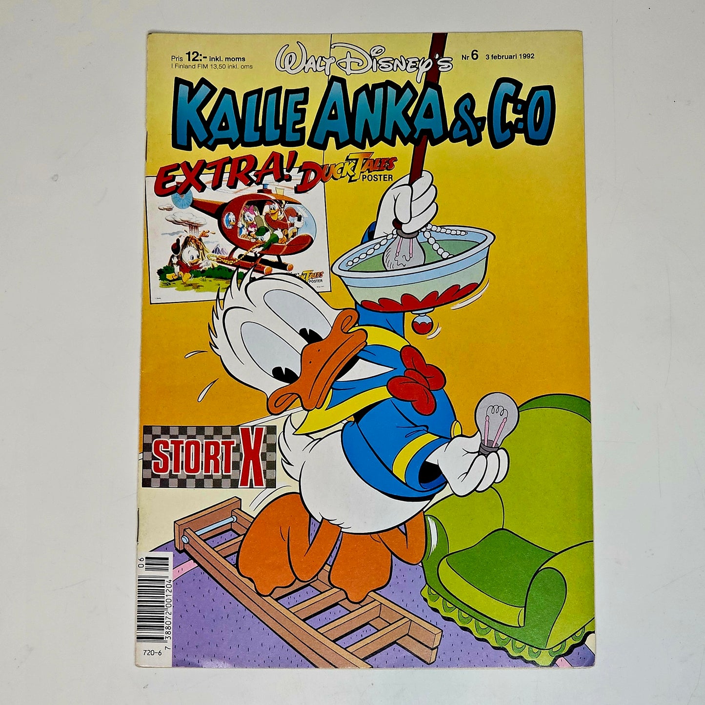 Kalle Anka & Co Nr 6 1992 #FN# + Poster