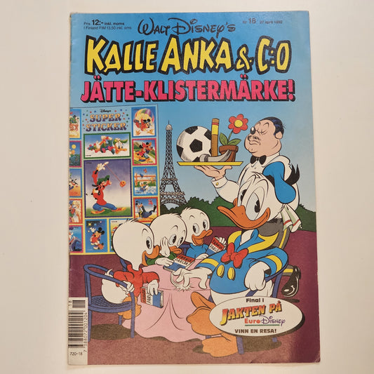 Kalle Anka & Co Nr 18 1992 #FN#