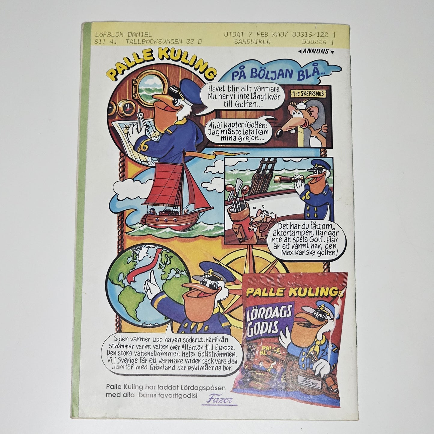 Kalle Anka & Co Nr 7 1992 #VG#