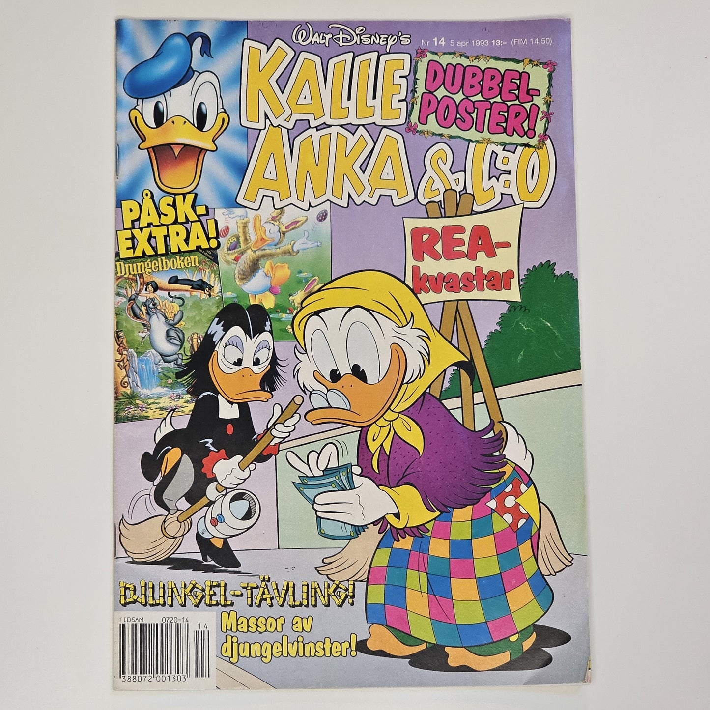 Kalle Anka & Co Nr 14 1993 #FN# + Affisch