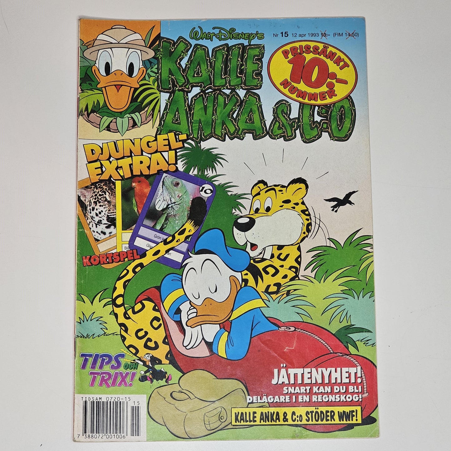 Kalle Anka & Co Nr 15 1993 #FN# + Bilaga (Djungelextra)