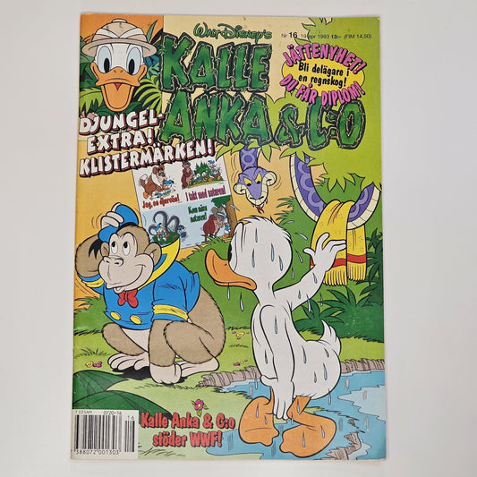Kalle Anka & Co Nr 16 1993 #FN# + Djungelextra