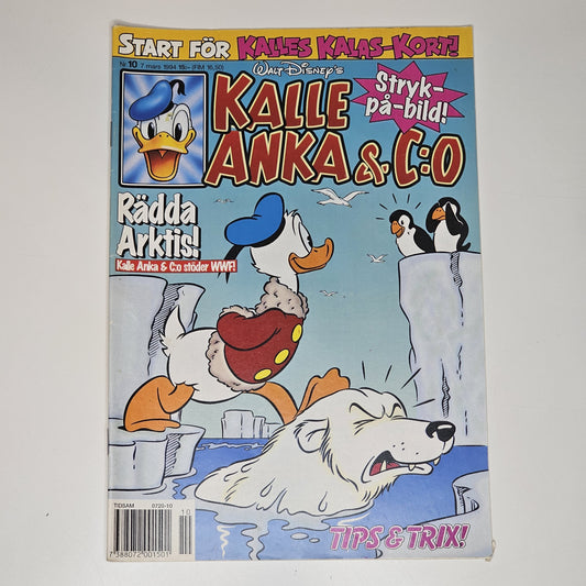Kalle Anka & Co Nr 10 1994 #VG# + Bilaga (Stryk-på-bild)