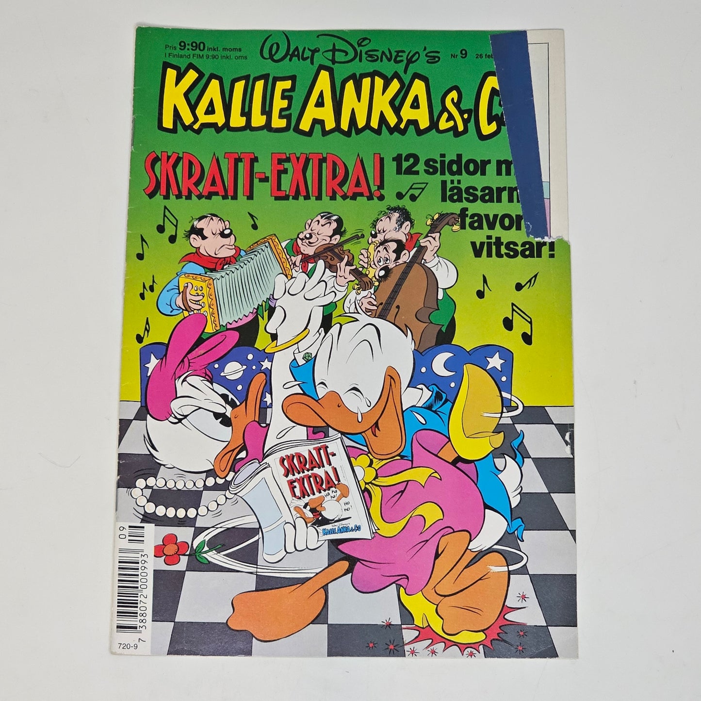 Kalle Anka & Co Nr 9 1990 #VG# + Skrattextra
