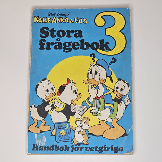 Kalle Anka & Co Stora Frågebok 3 1974  #VG#