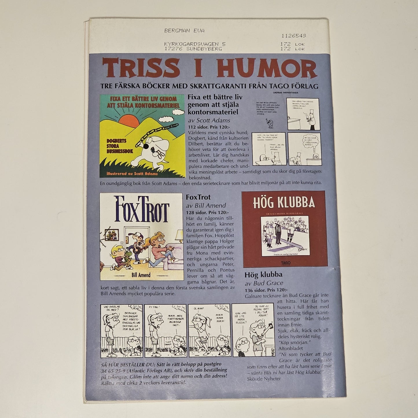 Larson! Nr 9 1997 #FN# + Affisch