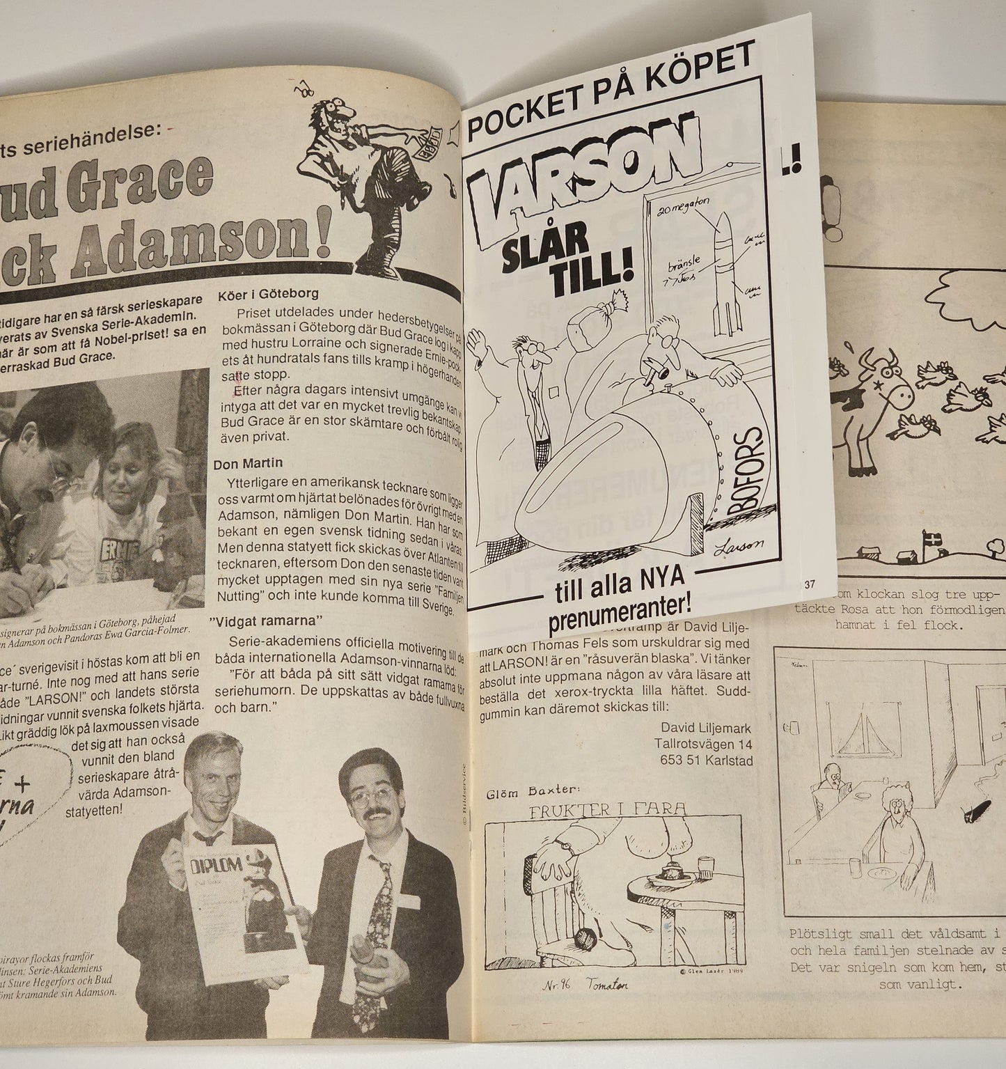 Larson! Nr 12 1989 #VG#