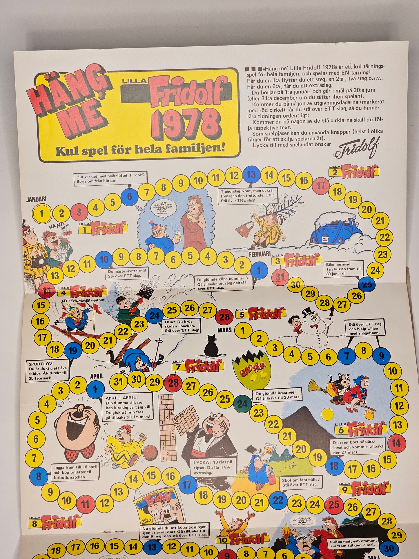 Lilla Fridolf Nr 1 1978 #VG# + Bilaga