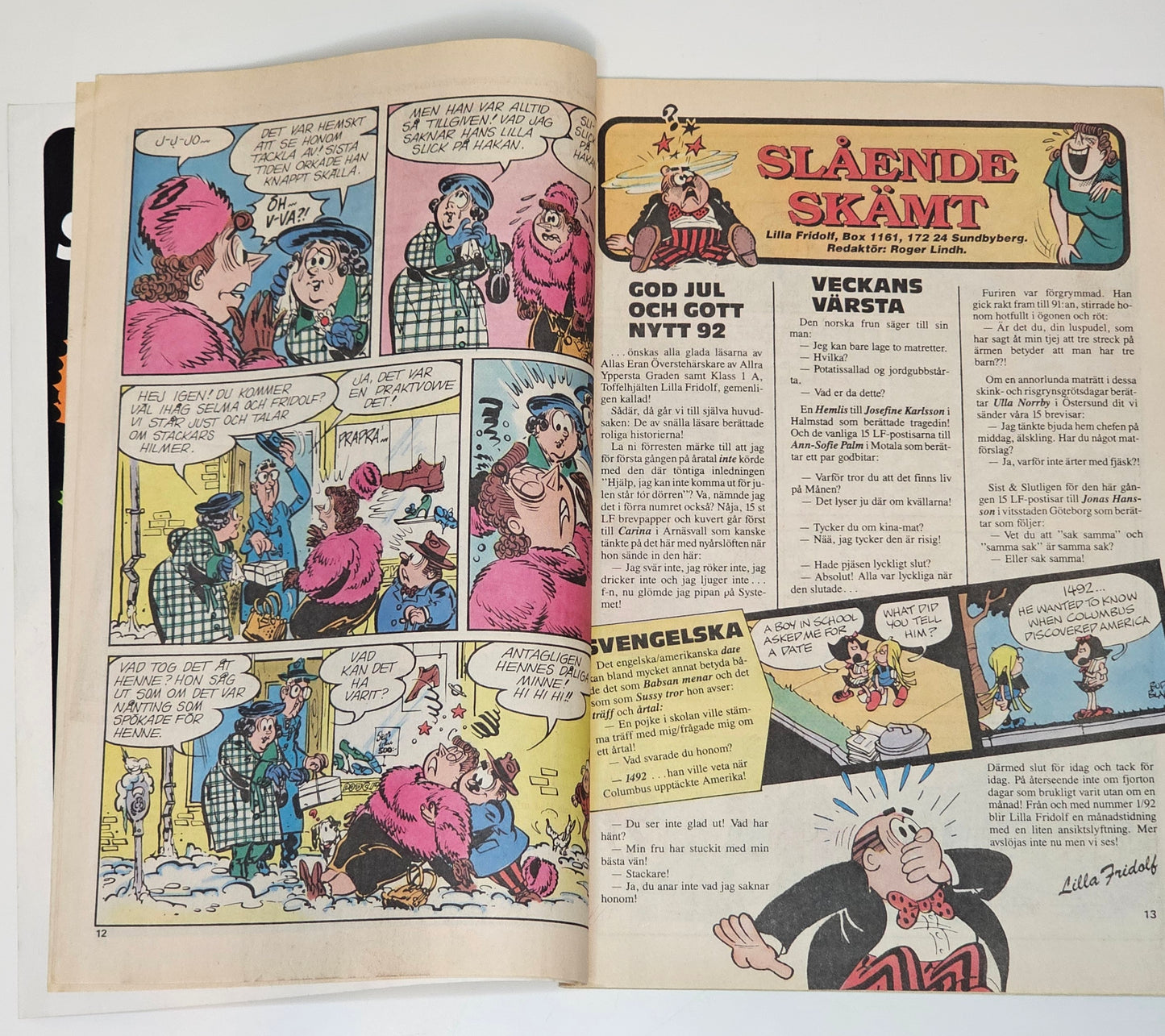 Lilla Fridolf Nr 26 1991 #VG#