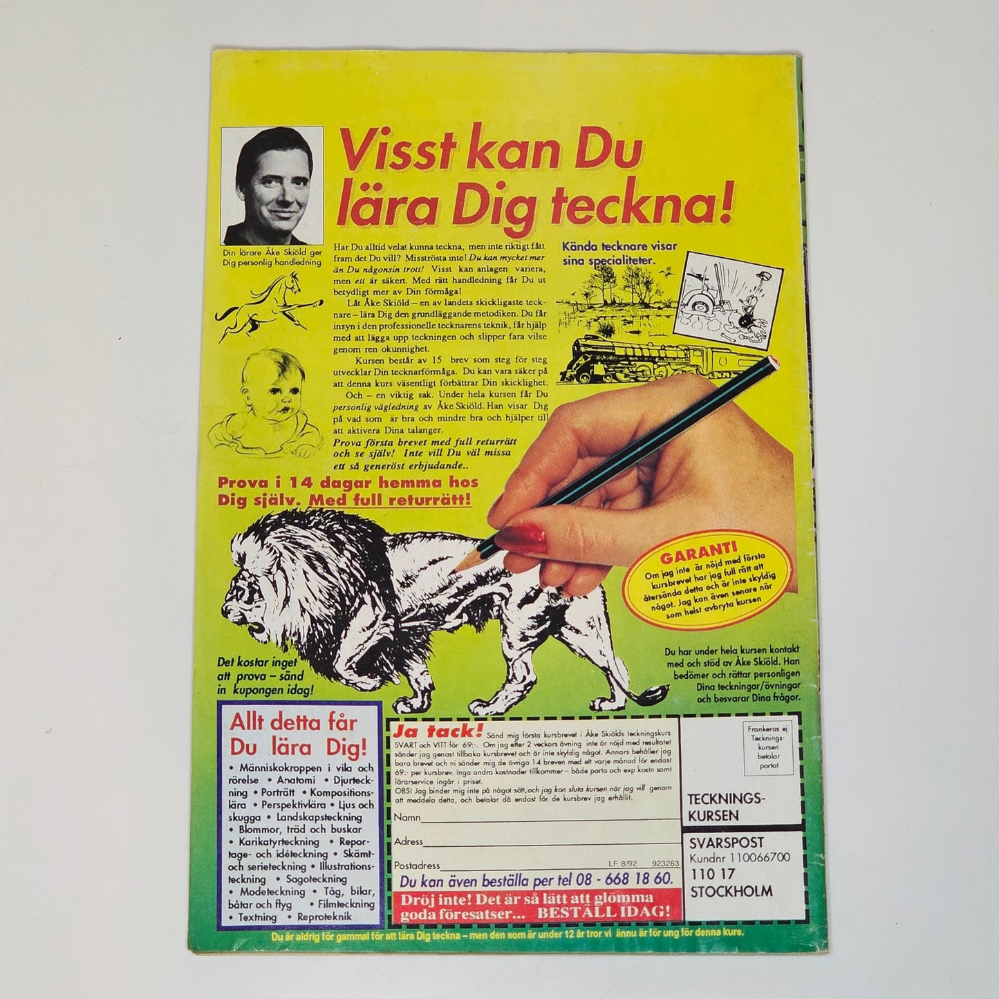 Lilla Fridolf Nr 8 1992 #VG#