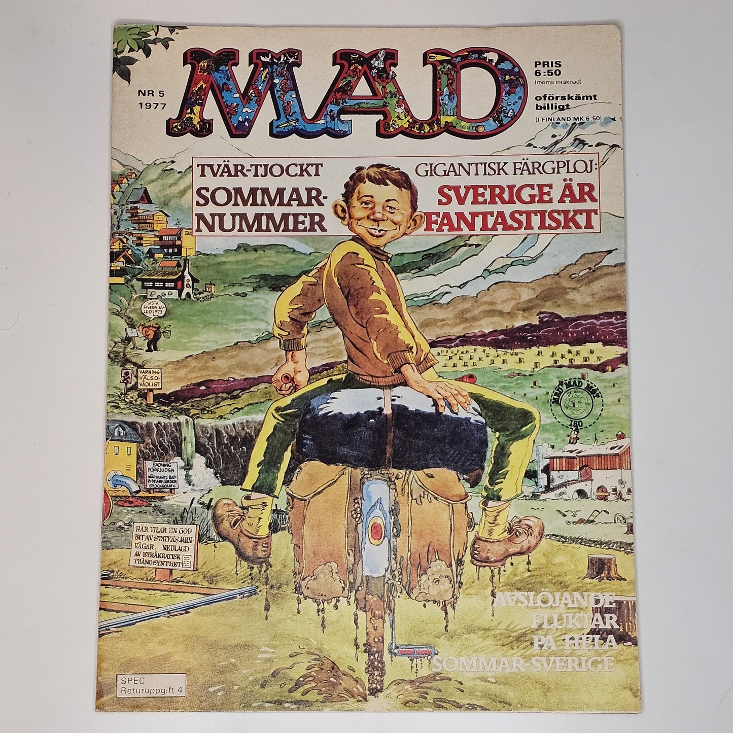 Mad Nr 5 1977 #VF# + Bilaga