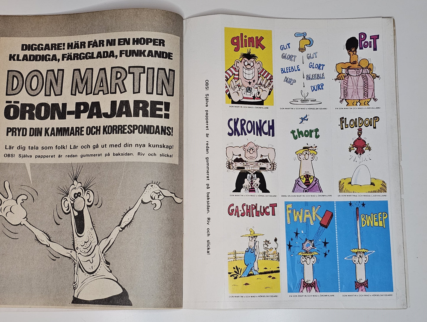 Mad Nr 9 1978 #VG# + Bilaga