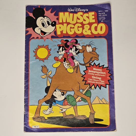 Musse Pigg & Co Nr 2 1980 #VG#