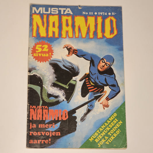 Musta Naamio Nr 11 1974 (Finsk) #VG#