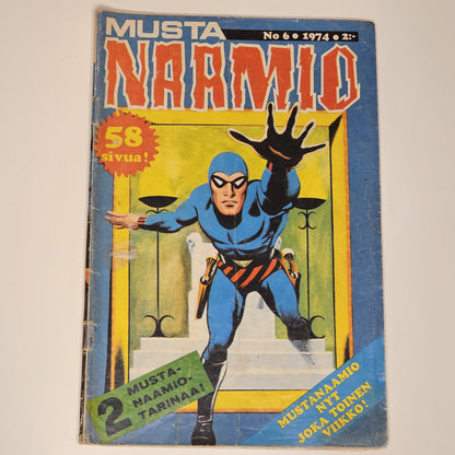 Musta Naamio Nr 6 1974 (Finsk) #VG#