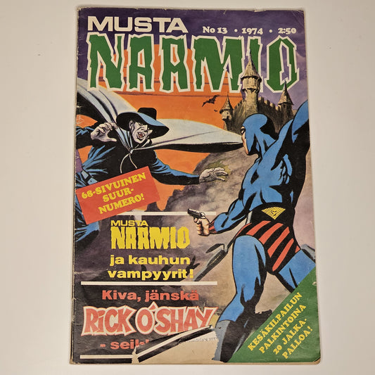Musta Naamio Nr 13 1974 (Finsk) #VG#