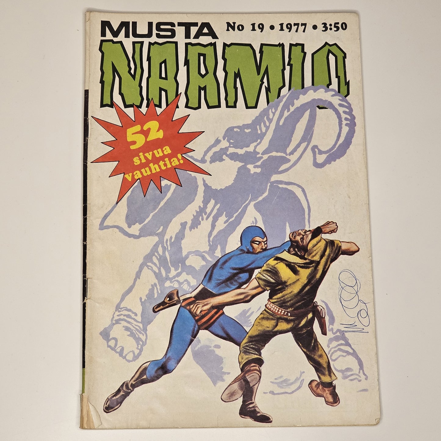 Musta Naamio Nr 19 1977 (Finsk) #VG#