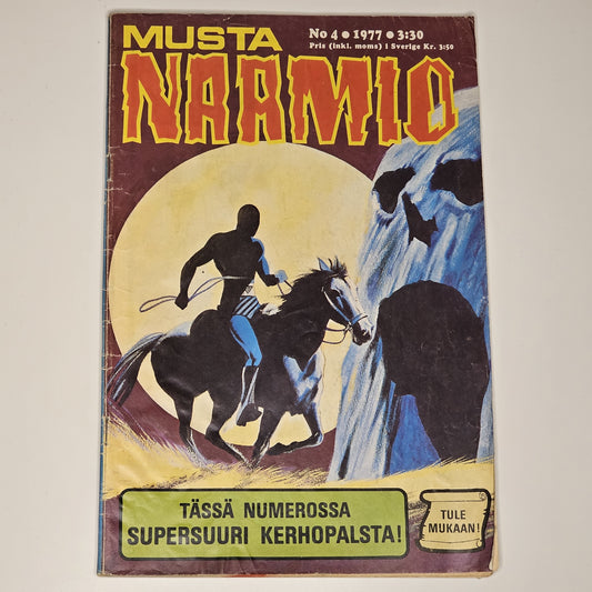 Musta Naamio Nr 4 1977 (Finsk) #VG#
