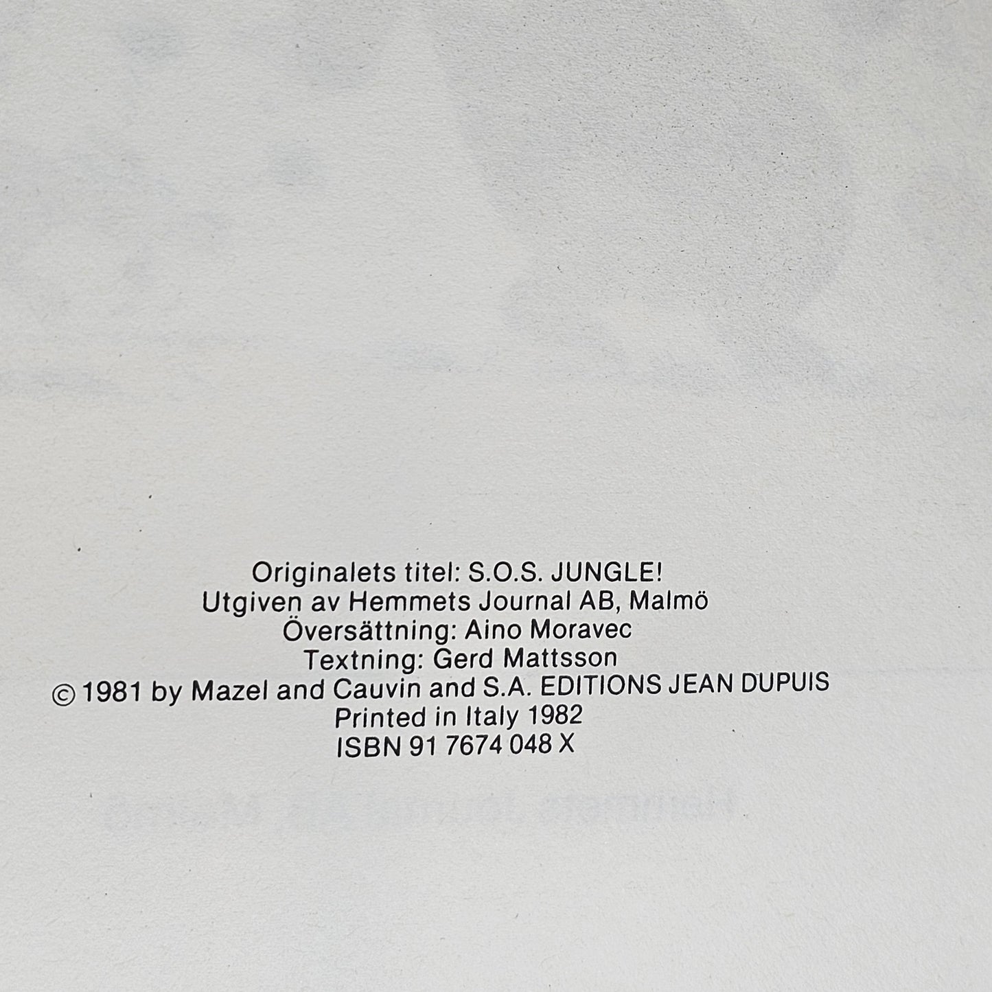 Djungel-Kid Och Giligili Nr 3 1982 #FN#