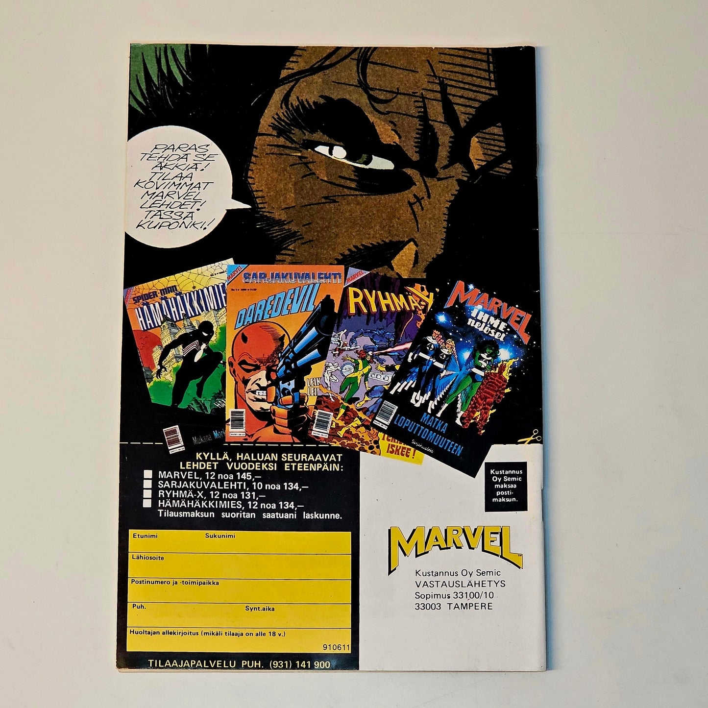 Ryhmä-X Nr 6 1991 #FN#