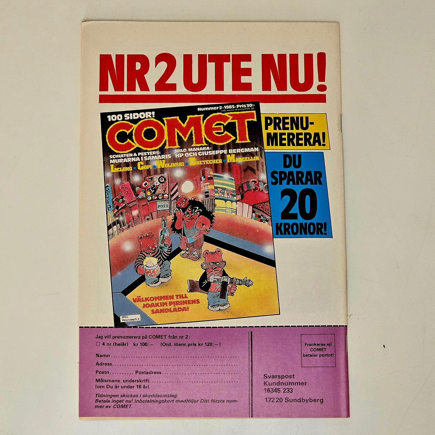 Seriemagasinet Nr 22 1985 #FN#