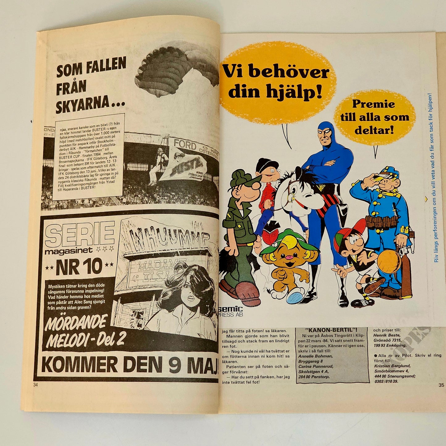 Seriemagasinet Nr 9 1985 #FN# + Prenumerationsbilaga