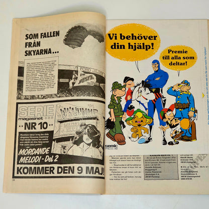 Seriemagasinet Nr 9 1985 #VG# + Reklambilaga