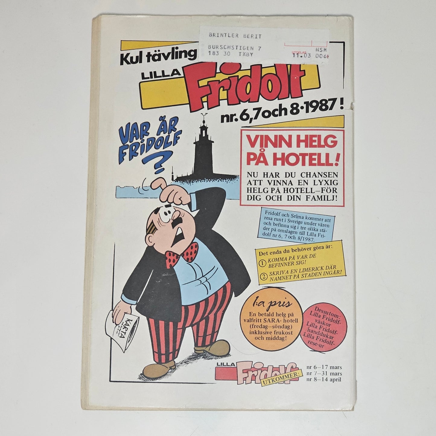 Seriemagasinet Nr 6 1987 #GD#