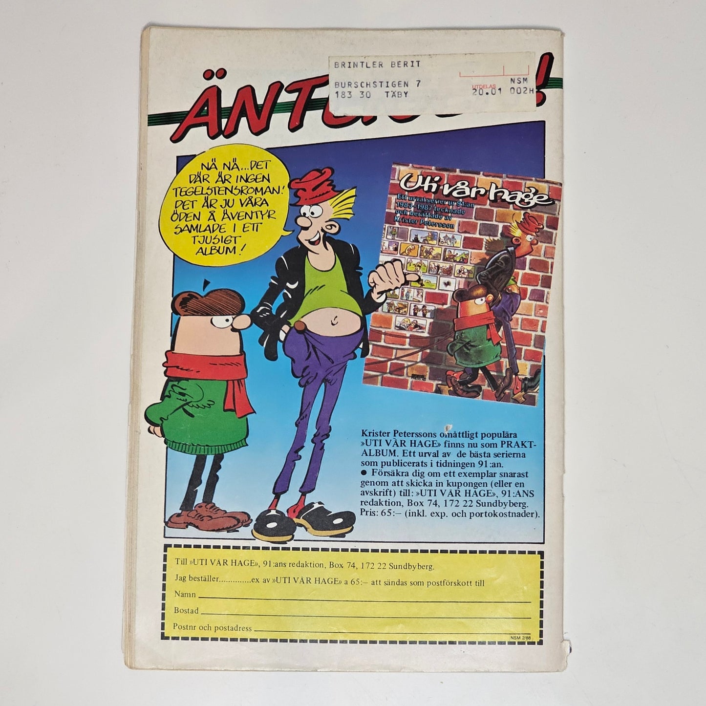 Seriemagasinet Nr 2 1988 #GD#