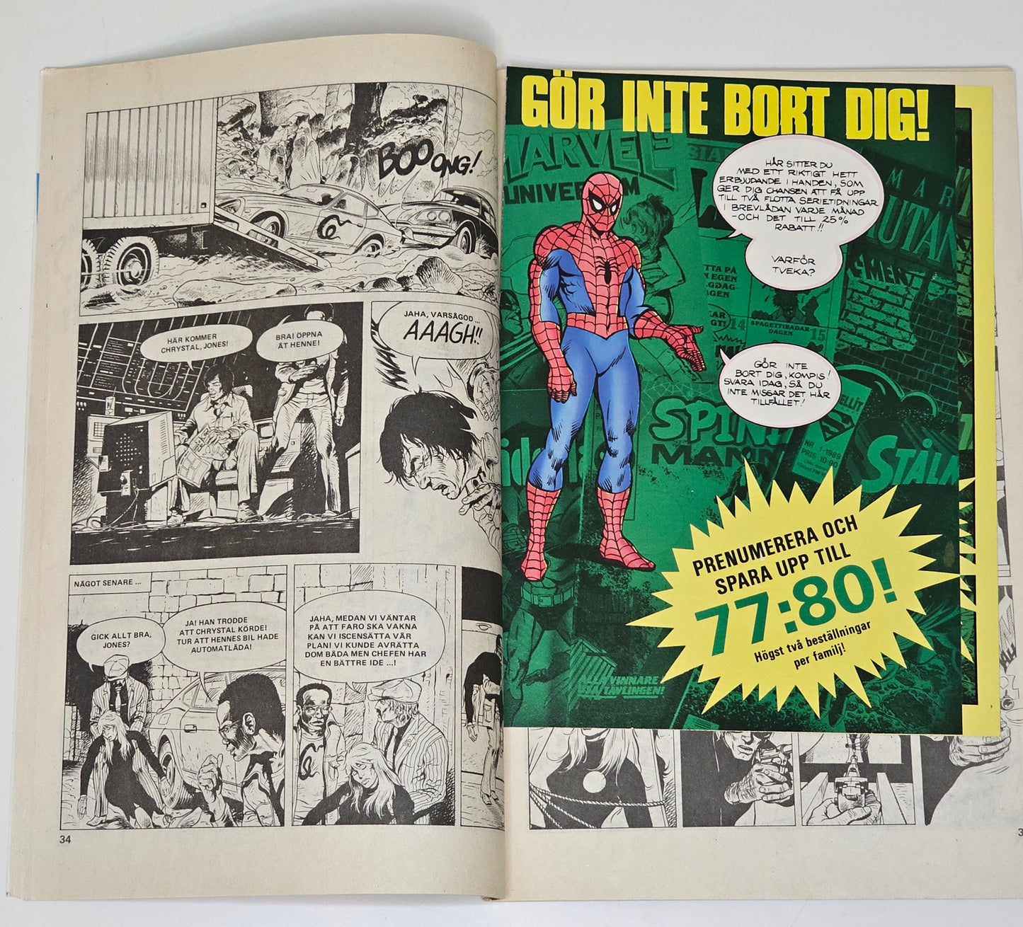 Seriemagasinet Nr 13 1989 #FN# + Reklambilaga