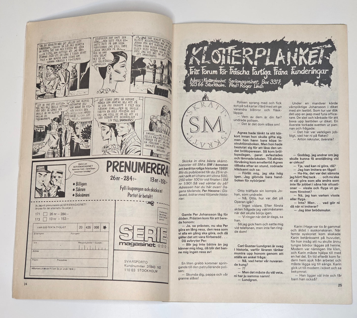 Seriemagasinet Nr 21 1989 #FN#