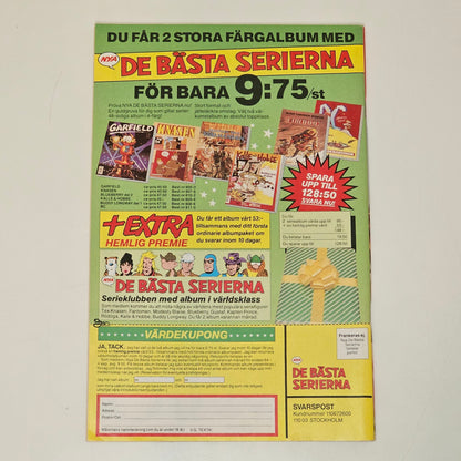 Seriemagasinet Nr 17 1990 #FN# + Reklambilaga