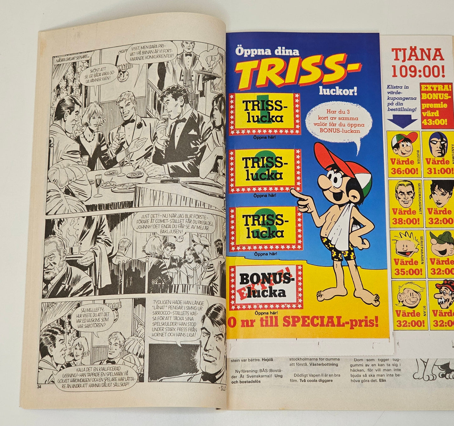 Seriemagasinet Nr 17 1990 #FN# + Reklambilaga