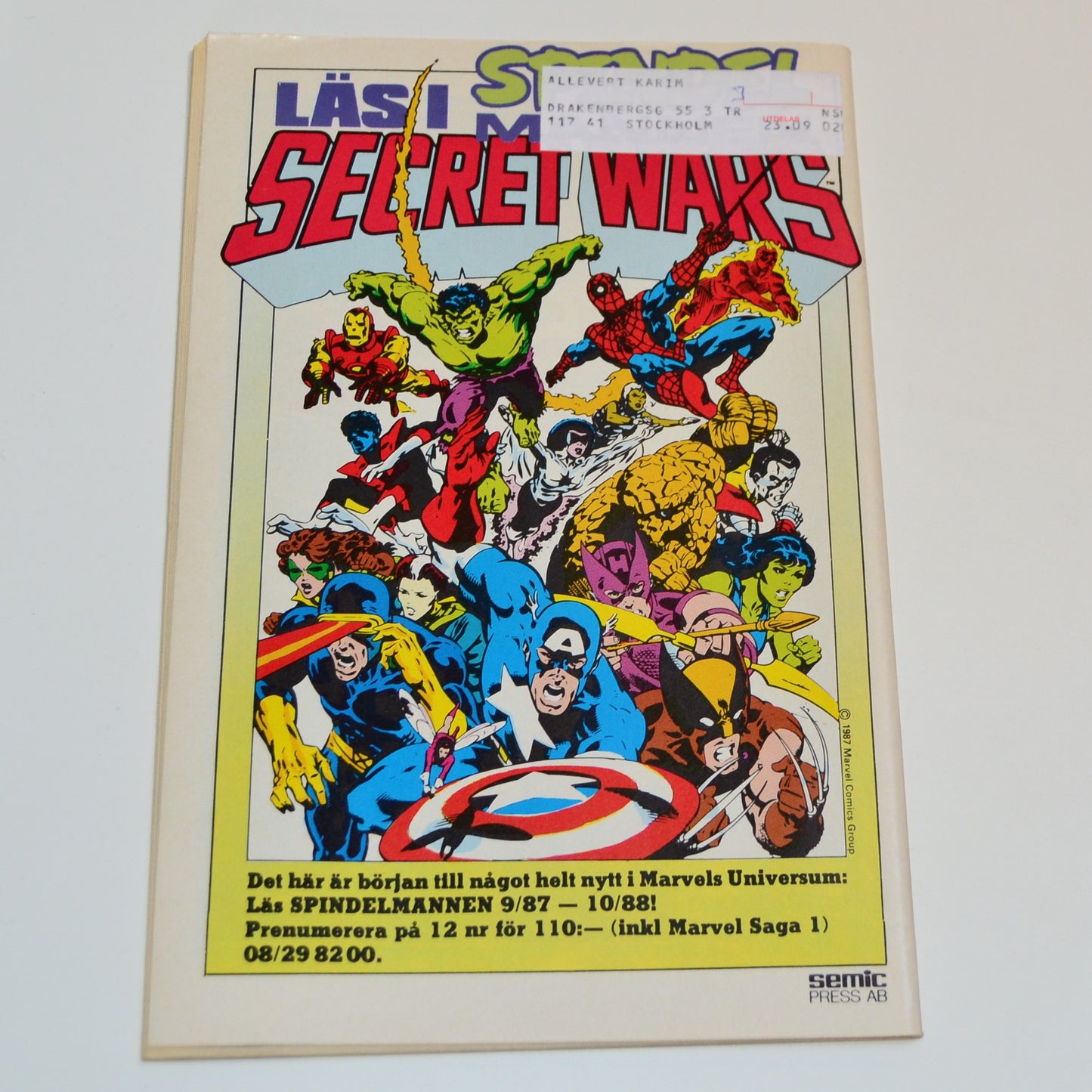 Seriemagasinet Nr 20 1987 #FN#