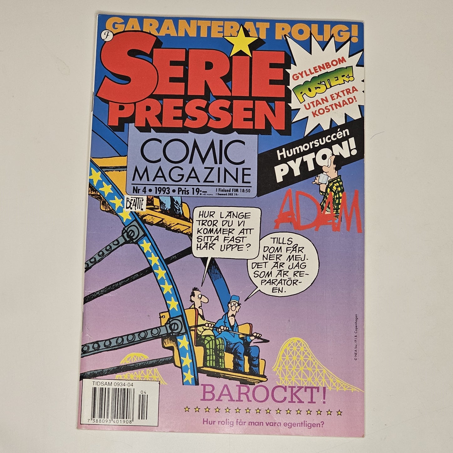 Seriepressen Nr 4 1993 #VF# + Bilaga