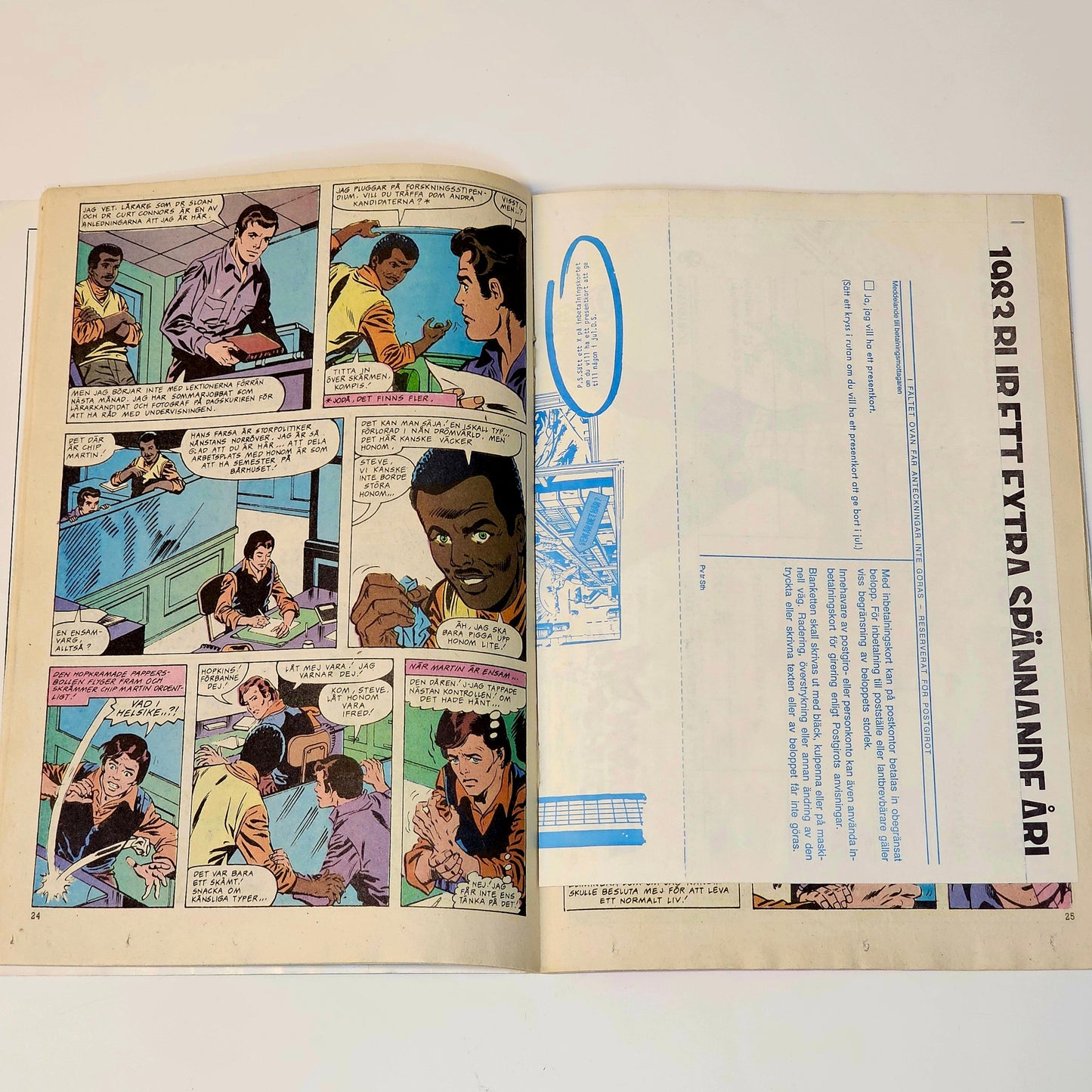 Spindelmannen Nr 11 1982 #VG# + Prenumerationsbilaga