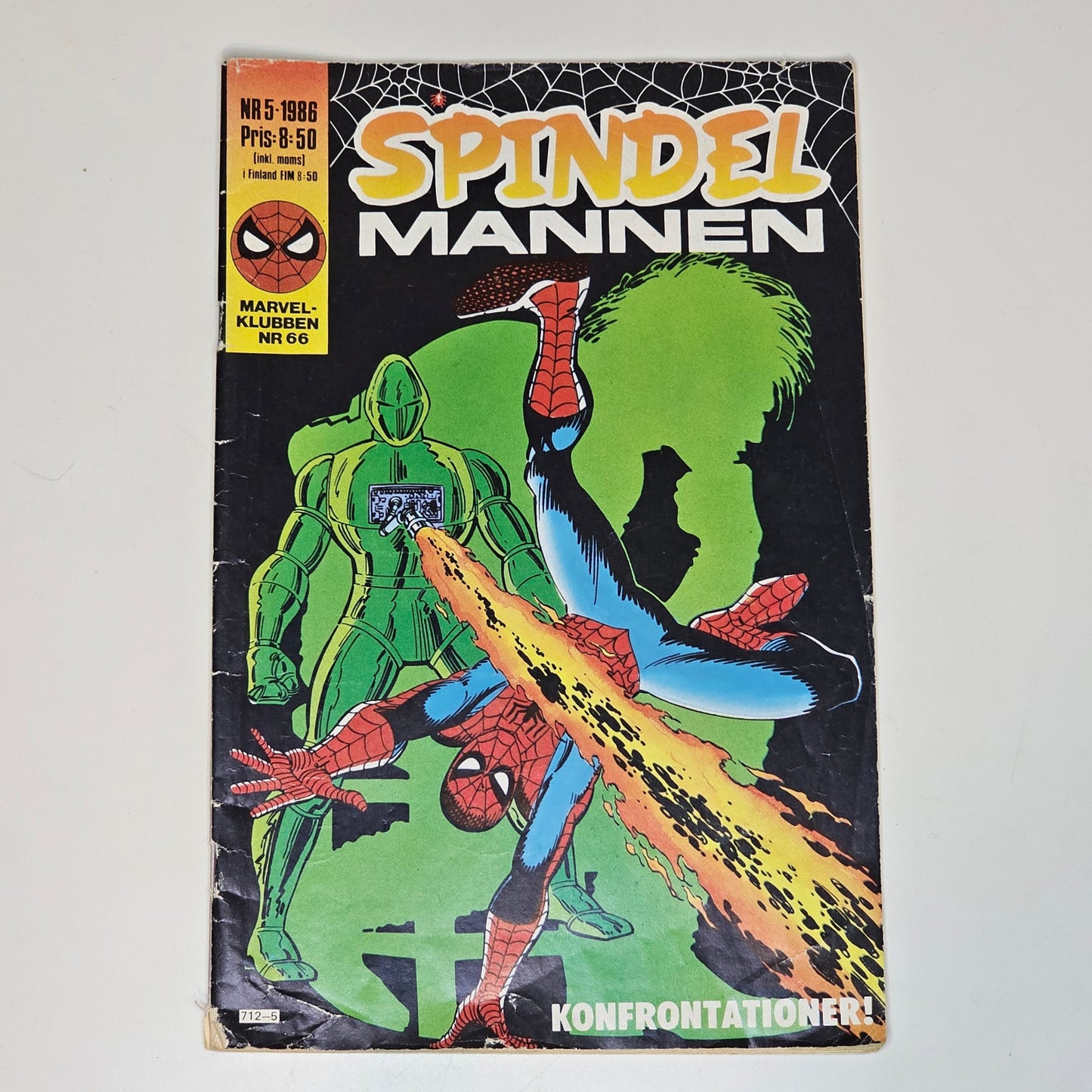 Spindelmannen Nr 5 1986 #VG#